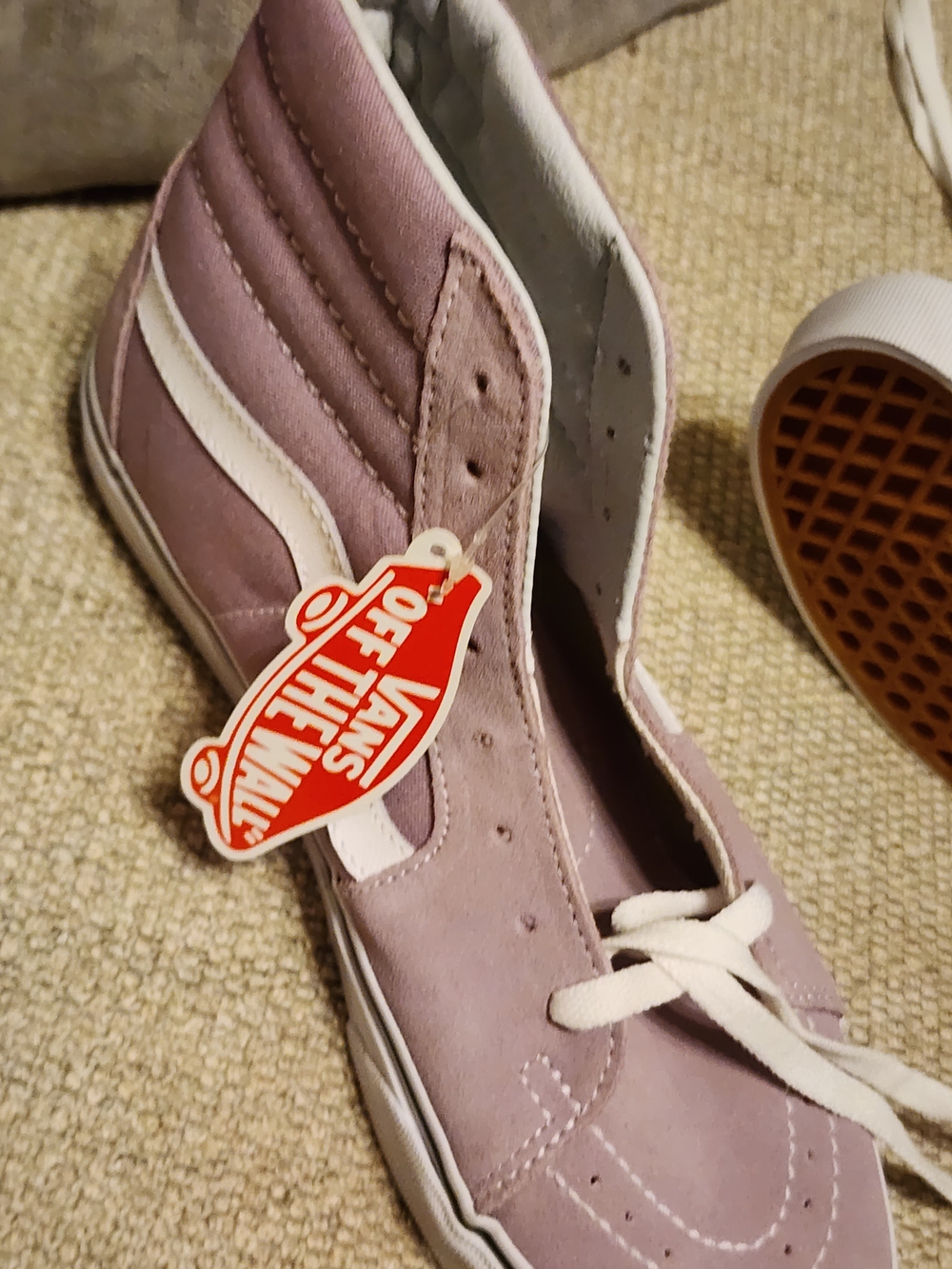 Vans Lavender/Pink High-Top Sneakers